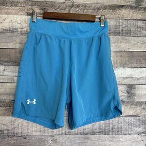 Under Armour Men SpeedPocket 7” Lined Running Shorts Aqua Blue Small